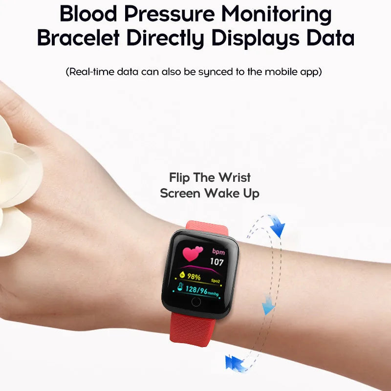 116plus Smart Watch Men Women Bluetooth Connected Phone Music Fitness Multifunctional Sports Bracelet Sleep Monitor Smartwatchs