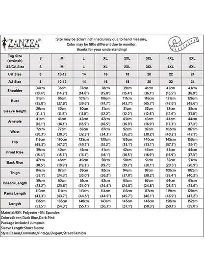 ZANZEA Elegant Office Jumpsuits Women Overalls 2025 Fashion Casual Loose Short Sleeve Playsuits Solid Color Wide Leg Jumpsuits