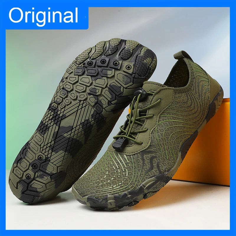 Mens River Tracking Shoes New Five Finger Swimming Surfing Breathable Elastic Aqua Shoes Unisex Summer Barefoot Beach Sneakers