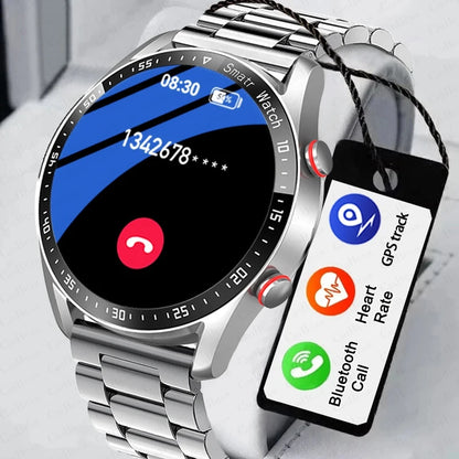 2025 New Business Smart Watch Men Bluetooth Call 1.53-inch AMOLED HD Display Multi-Sport Modes Heart Rate Monitor Smartwatch Man