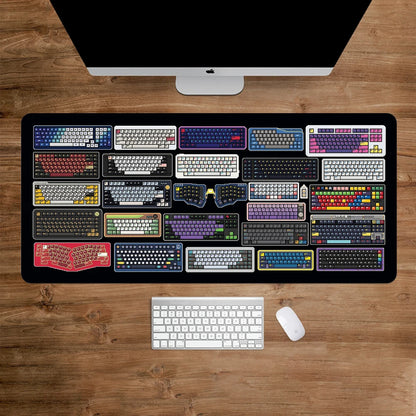 Pixel Keyboards Office Mouse Ped Computer Table Mat Mouse Mats Deskpad Desktop Accessories Big Mousepepad Computer Mat Playmat