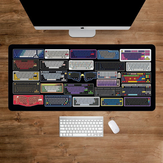Pixel Keyboards Office Mouse Ped Computer Table Mat Mouse Mats Deskpad Desktop Accessories Big Mousepepad Computer Mat Playmat