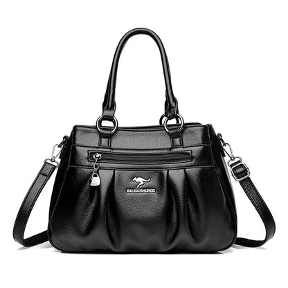 Three Layers Luxury Casual Tote Women Bag High Quality Leather Ladies Hand Bags for Women Big Shoulder Crossbody Bags Sac A Main