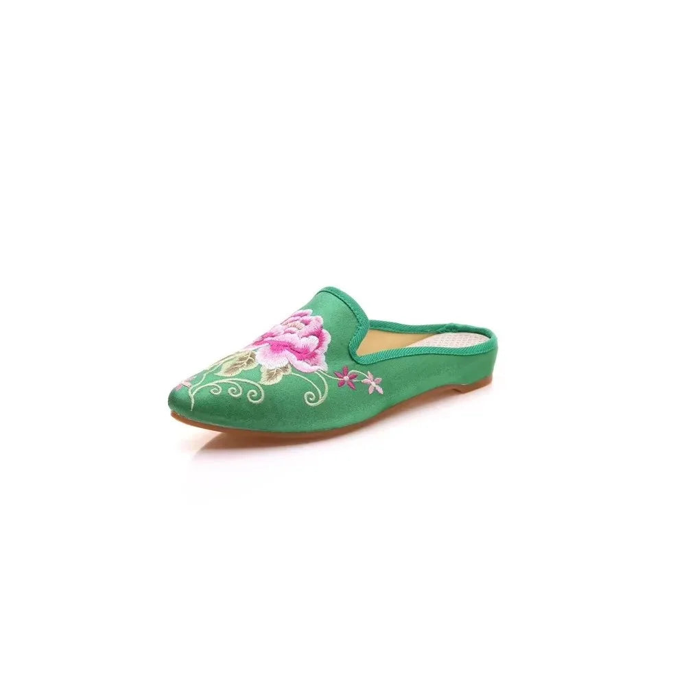 Chinese Style Summer Harajuku Slippers Women Shoes for Women Fashion Casual Vintage Embroidery Ethnic Style Streetwear