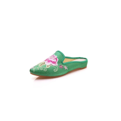 Chinese Style Summer Harajuku Slippers Women Shoes for Women Fashion Casual Vintage Embroidery Ethnic Style Streetwear