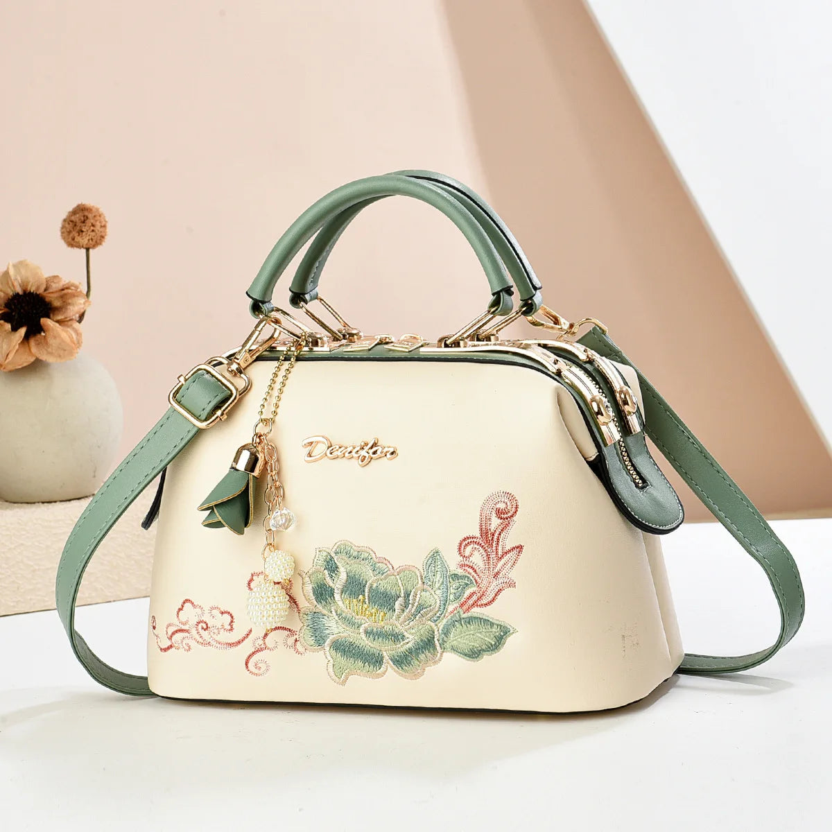 New Woman shoulder bag Large capacity Handbag for Women Crossbody bag Lychee pattern Portable bucket bag ladies messenger bags