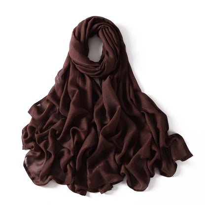 New Big Size Solid Rayon Modal Hijab Scarf Women Muslim Headscarf Wraps Shawl Femme Musulman Headband Islamic Turban 190*85cm
