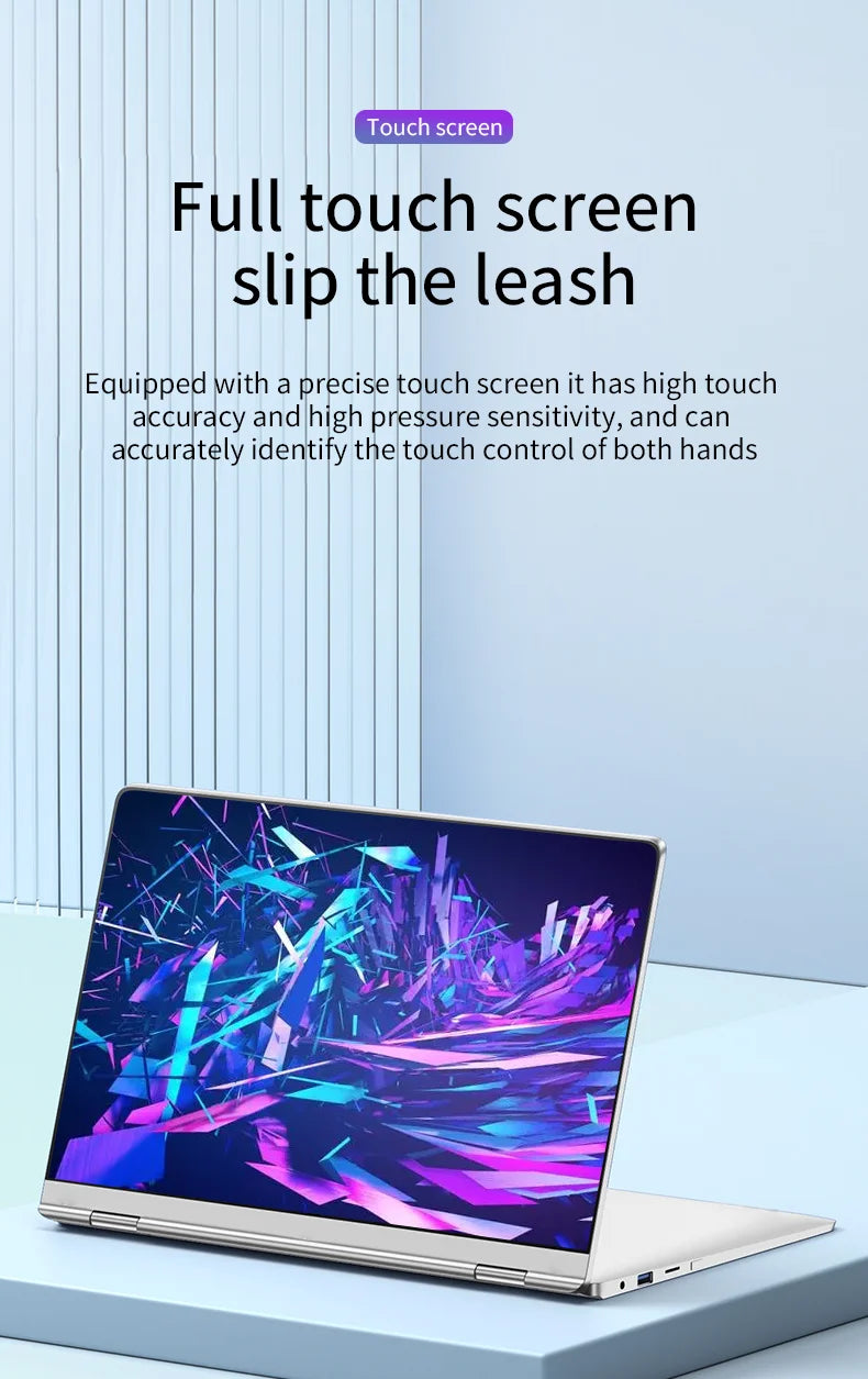 AKPAD 2 In 1 Laptop 11.6 Inch Touch Screen 8GB RAM 128GB 256GB 512GB 1TB SSD Intel N4020 Black Tablet PC Portable Notebook