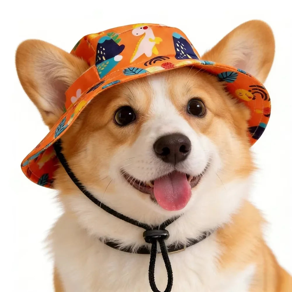 Pets Hat with Ear Holes Adjustable Baseball Cap for Medium Small Dogs Summer Fashion Cats Sun Cap Pet Outdoor Hat Pet Supplies