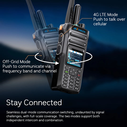 OMIZN Walkie Talkie 5000 Kilometers 4G Global Signal Radio POC Camping Long Range Mode Analog IP65 Unlimited Distance Calling X6