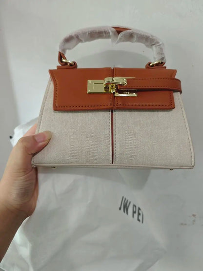 2026 New Trapezoidal Genuine Leather Women Handbag Niche Fashion Versatile Top Handle Luxury Ladies Shoulder Crossbody Purse