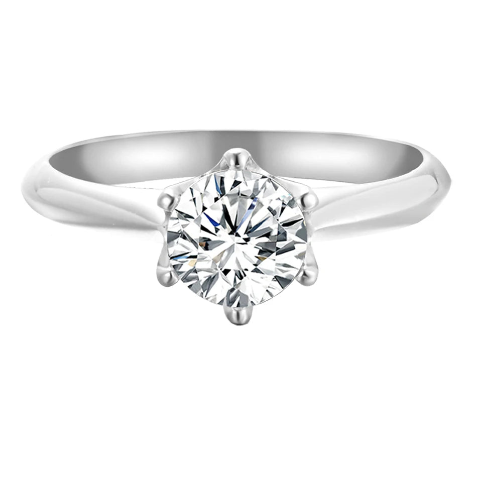 BLUEENCH GRA Certified 1-3CT Moissanite Ring VVS1 Lab Diamond Solitaire Ring for Women Engagement Promise Wedding Band Jewelry