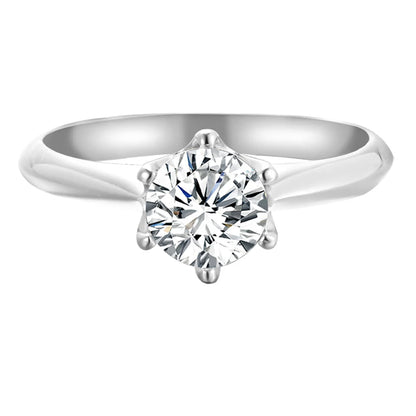 BLUEENCH GRA Certified 1-3CT Moissanite Ring VVS1 Lab Diamond Solitaire Ring for Women Engagement Promise Wedding Band Jewelry