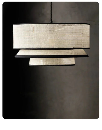 Fabric Ceiling Pendant Lamps Living Room Restaurant  Bedroom Kitchen Chandelier Home Decor Lustre Hanging Lights