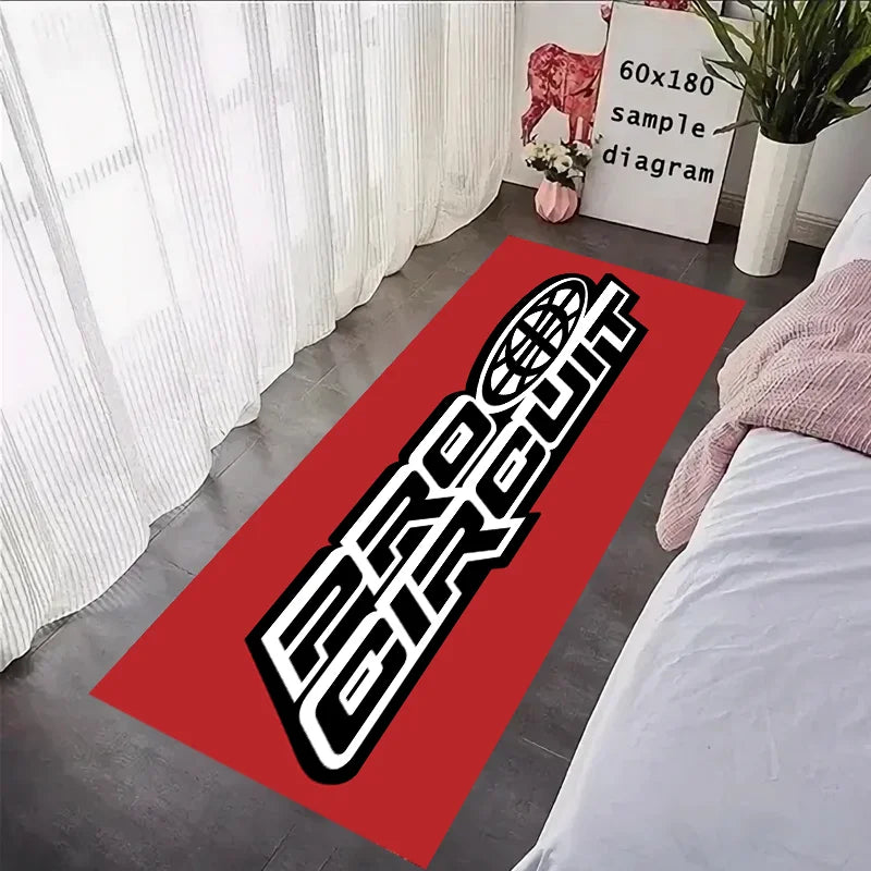 Motorcycle Carpet Garage Mat Racing Cool Moto Display Motorcycle Display Mat Anti-slip Home Decoration Living Room Rug