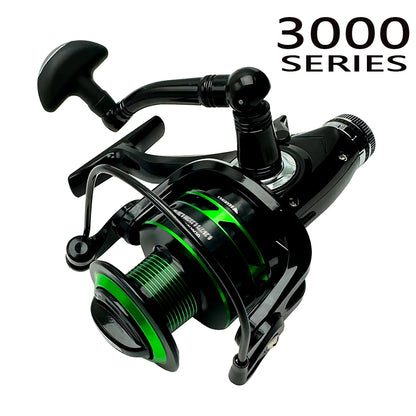 Carp Double Brake Design Spinning Fishing Reel Gear Ratio 5.2:1 High-speed with Dual Braking System Bass Travel Fishing Gear