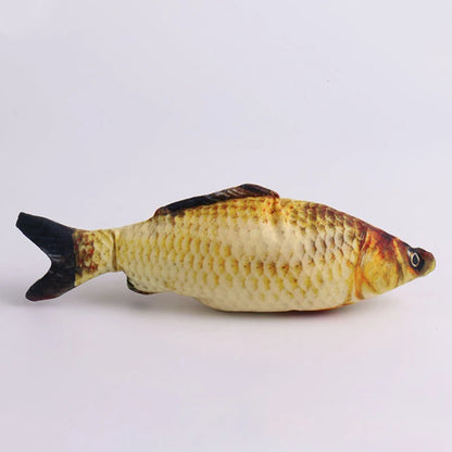 Hot sale of cat-teasing toys simulation fish tear-teasing cat chew plush toys fish cat supplies Pet supplies