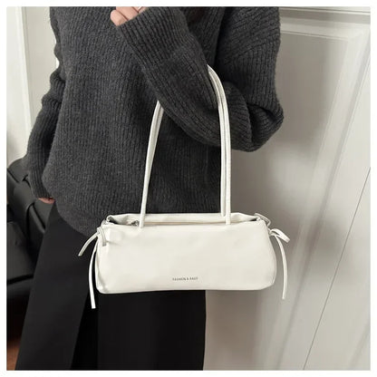 New Solid Color Women's Handbag Soft Pu with Knot Shoulder Bag Underarm Bag Lady Designer Bags Luxury Bolsa Feminina handbags