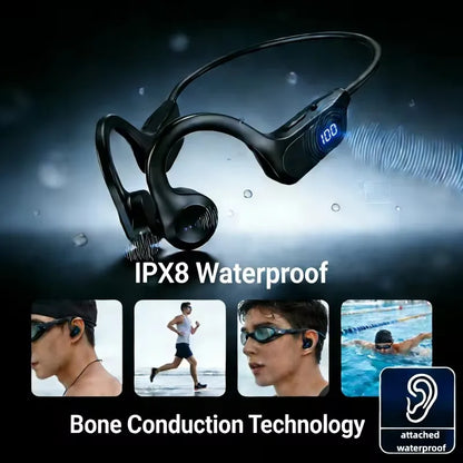 Lenovo Wireless Bone Conduction Headphones Bluetooth Earphone Sport Swimming Bluetooth Compatible Headphone Hand-free With Mic