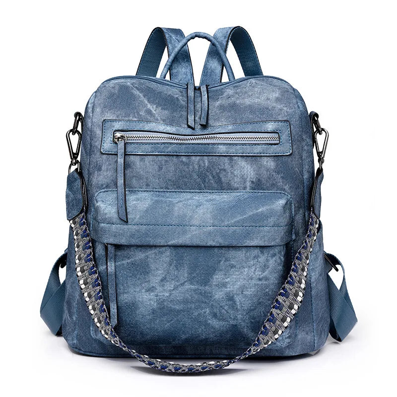 Trendy Women's Backpack Soft Leather Versatile Shoulder Crossbody Bag Large Capacity Travel Backpack Designer Luxury Storage Bag