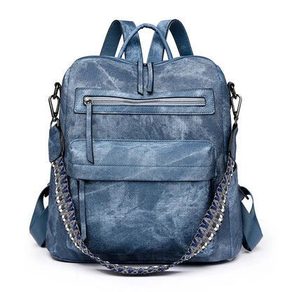 Trendy Women's Backpack Soft Leather Versatile Shoulder Crossbody Bag Large Capacity Travel Backpack Designer Luxury Storage Bag