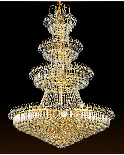 Luxury Crystal Chandeliers Villa Loft Living Room Decorate Lighting Chandelier Ceiling Lights Hotel Pendant Light Indoor Fixture