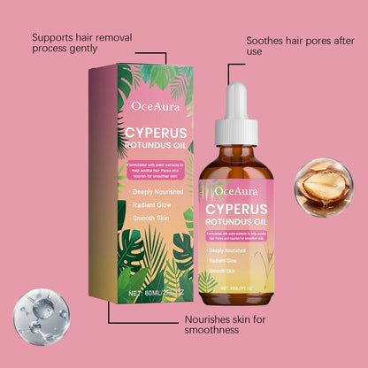 OceAura Inhibit Hair Growth Oil Cyperus Rotundus Extract Prevent Hair Growth Products Moisturizing Skin Aftershave Care Body Oil
