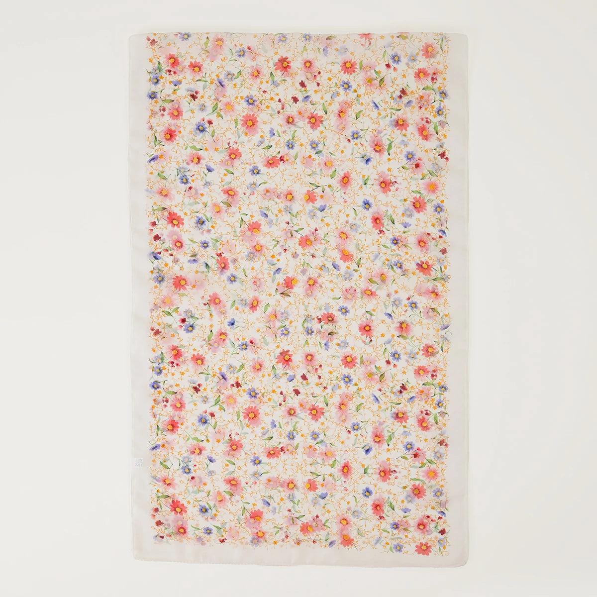 Summer Floral Printed Scarf Elegant Lightweight Chiffon Silk Shawls Travel Beach Sunscreen Towel Fashion Headband Turban