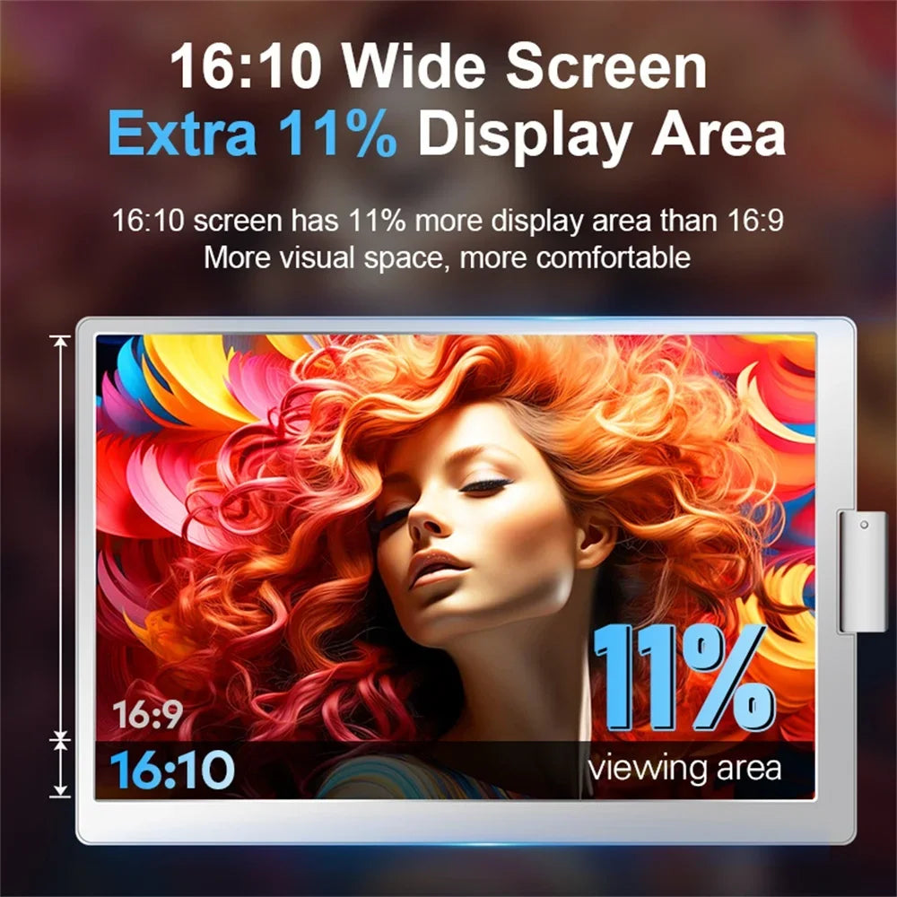 Dual Screen Extender FHD IPS Gaming Display Portable LCD Backlit Monitor High Definition for Productivity 14 to 16 inch Rospider
