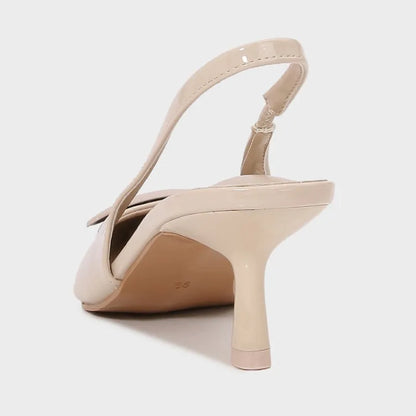 Luxury Designer Woman High Heels Sandals Elegant Pointed Toe Summer Office Lady Shoes White Party Bridal Stilettos Slingbacks