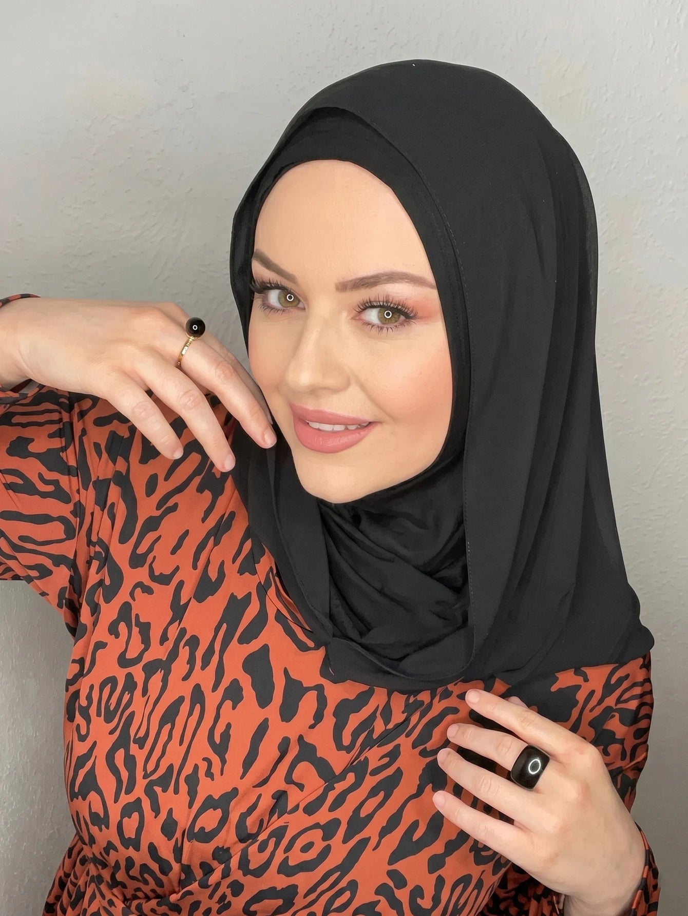 1pc Muslim Women Soft Modal Knit Turban Hijab, Breathable Stretchy Solid Color Headscarf