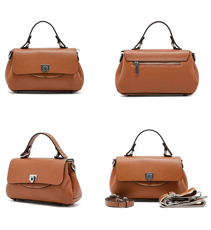 Genuine Leather Women's Bag Luxury Designer Crossbody Bags High Quality Cowhide Women Shoulder Bag Female Handbags M8863