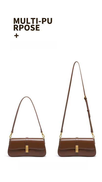 YANATARI Underarm Cowhide Genuine Leather Handbags Women Vintage Shoulder Bag Female Crossbody Bags Luxury High Quality 2025