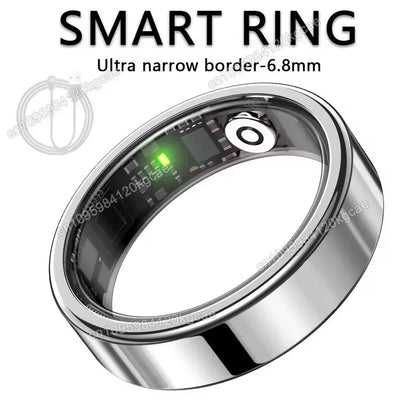 2026 New Smart Ring Heart Rate Blood Pressure Sleep Monitoring Motion Tracking IP68 Waterproof Men Women Smart Ring Holiday Gift