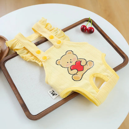 BXX Pet Apparel Happy Puppy Small Dog Outdoor Casual Breathable Soft Fabric Feife Physiological Pants