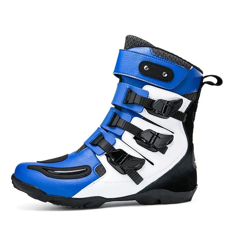 Motorcycle Riding Shoes All-Season Off-Road Locomotive Short Boots Motorbike Racing & Travel Knight Equipment Big Size 37-48