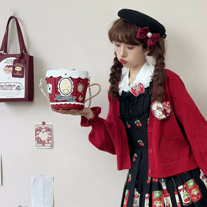 Japanese Original Lolita Cartoon Cute Rabbit Plush Shoulder Bag Sweet Kawaii Jk Uniform Oblique Span Bag