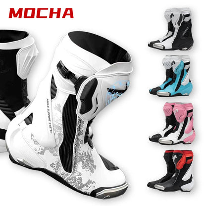 MOCHA Off-Road Riding Boots Ankle & Shin Impact Protection Non-Slip Wear-Resistant Sole for Track Enduro Competitive Riding
