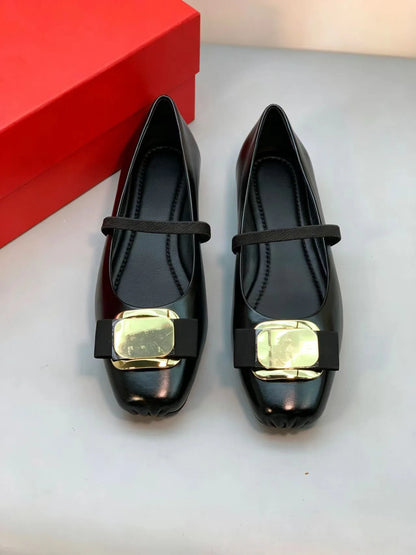 Women's Mary Jane Ballet Flats Bow Shoes