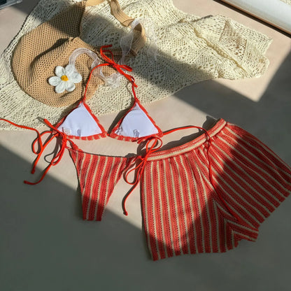 2026 Sexy Bikinis Female Swimsuits Women Three-Piece Swimwear Beach Swimming Wear Bathing Suits Brazilian Bikini Set Pool Bather
