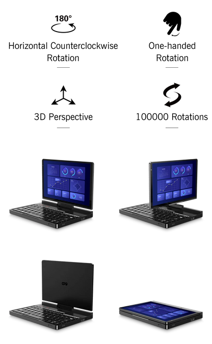 New GPD Pocket 4 2025 Mini Laptop PC 8 Inch AI 9 HX 370 8840U 16/32/64GB RAM 1/2TB NVME SSD 2K 144HZ Full-featured Handheld WIFI