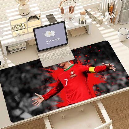 Athlete C-CR7 Mouse Pad Anti Slip Rubber Edge Locked Thickened Laptop Gaming Desk Mat