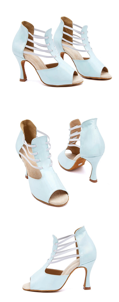 CIDIPAI Women Latin Dance Shoes Ladies Girls High Heels Tango Salsa Dance Shoes Soft Soled Indoor Party Sandals