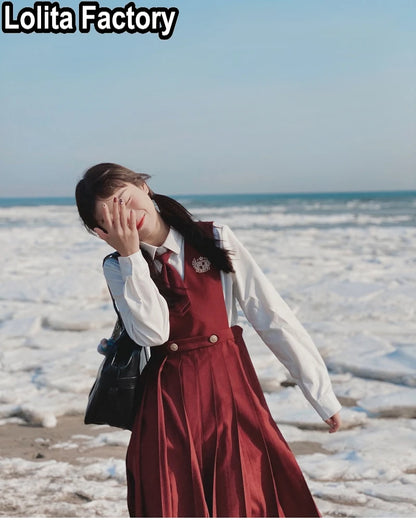Japanese Women JK Green Blazer Suit skirt coat Harajuku High School Uniform for Students Girl Outwear College Style blazers Suit