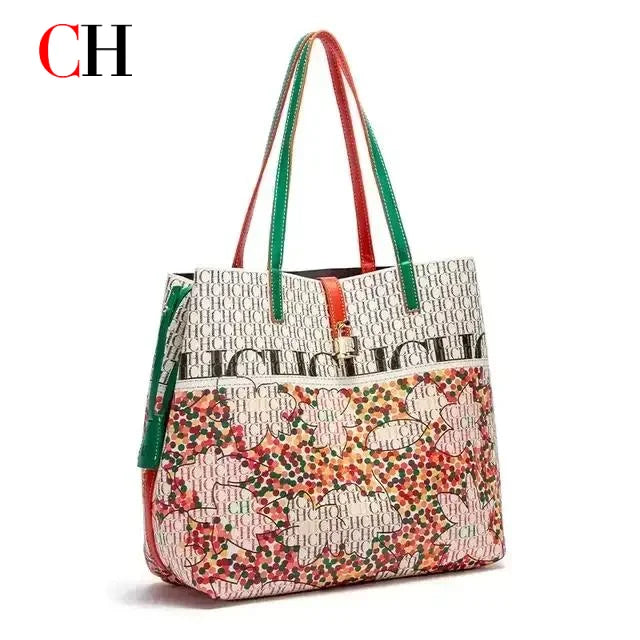 CH Ladies Handbag Large Capacity Shoulder Bag Ladies Handbag Luxury Brand 2026 New Multifunctional Fashion Design Classic Retro