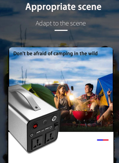 150W 300W 110V 220V Portable Power Station Solar Generator 45Ah 84Ah Power Station Emergency Power Bank for Home Camping