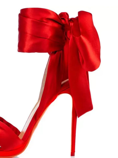 European and American Summer New Ankle Strap Women's Slim High-heeled Sandals Fashionable and Sexy Party Wedding Sandals