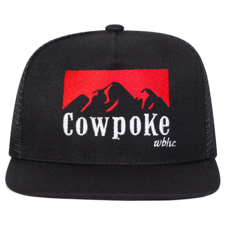 Unisex COWPOKE Letter Embroidery Hip-hop Net Hats Spring Summer Adjustable Casual Snapback Baseball Caps Outdoor Sunscreen Hat