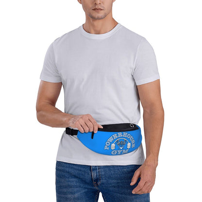 Powerhouse Gym Fanny Bag Custom Bodybuilders Fitness Crossbody Waist Pack Men Women Cycling Camping Phone Money Pouch