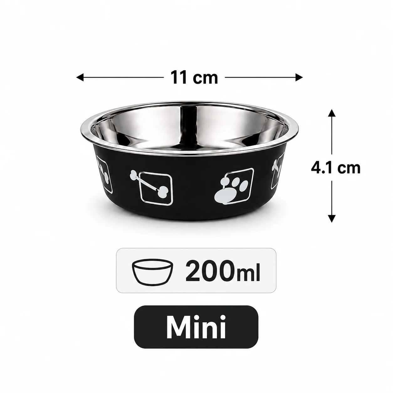 Stainless Steel Pet Bowl Thickened Anti Slip Dog Food Bowl Anti Knock Over Water Basin Pet Feeder for Cats Dogs